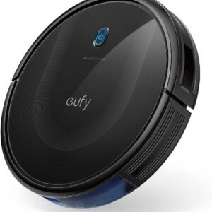 eufy Robot Vakum 11S MAX, Süper İnce, Güçlü Emiş, Sessiz, Kendinden Şarjlı Robotik Elektrikli Süpürge, Sert Zeminleri Orta Tüylü Halılara Temizler, Siyah
